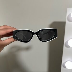 Chic Black and White Sunglasses